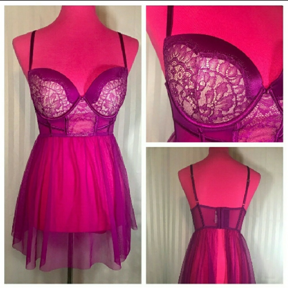 NWT VS pushup Babydoll